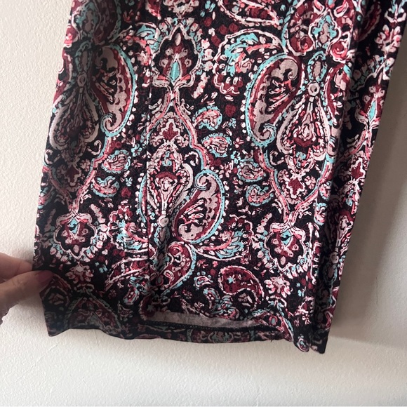 Mossimo Floral Paisley Flared Leg Pants Size XS Boho Hippie - Picture 7 of 8